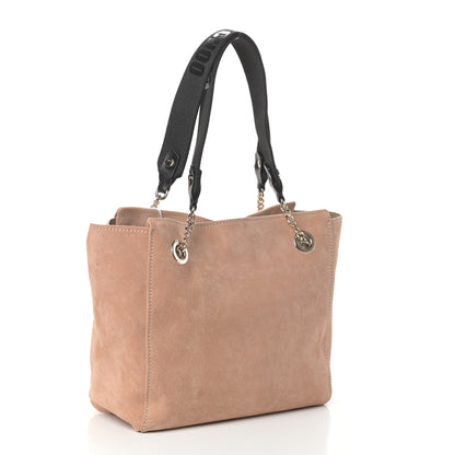 Jimmy Choo Suede Small Flo Tote Powder Pink 3 of 9