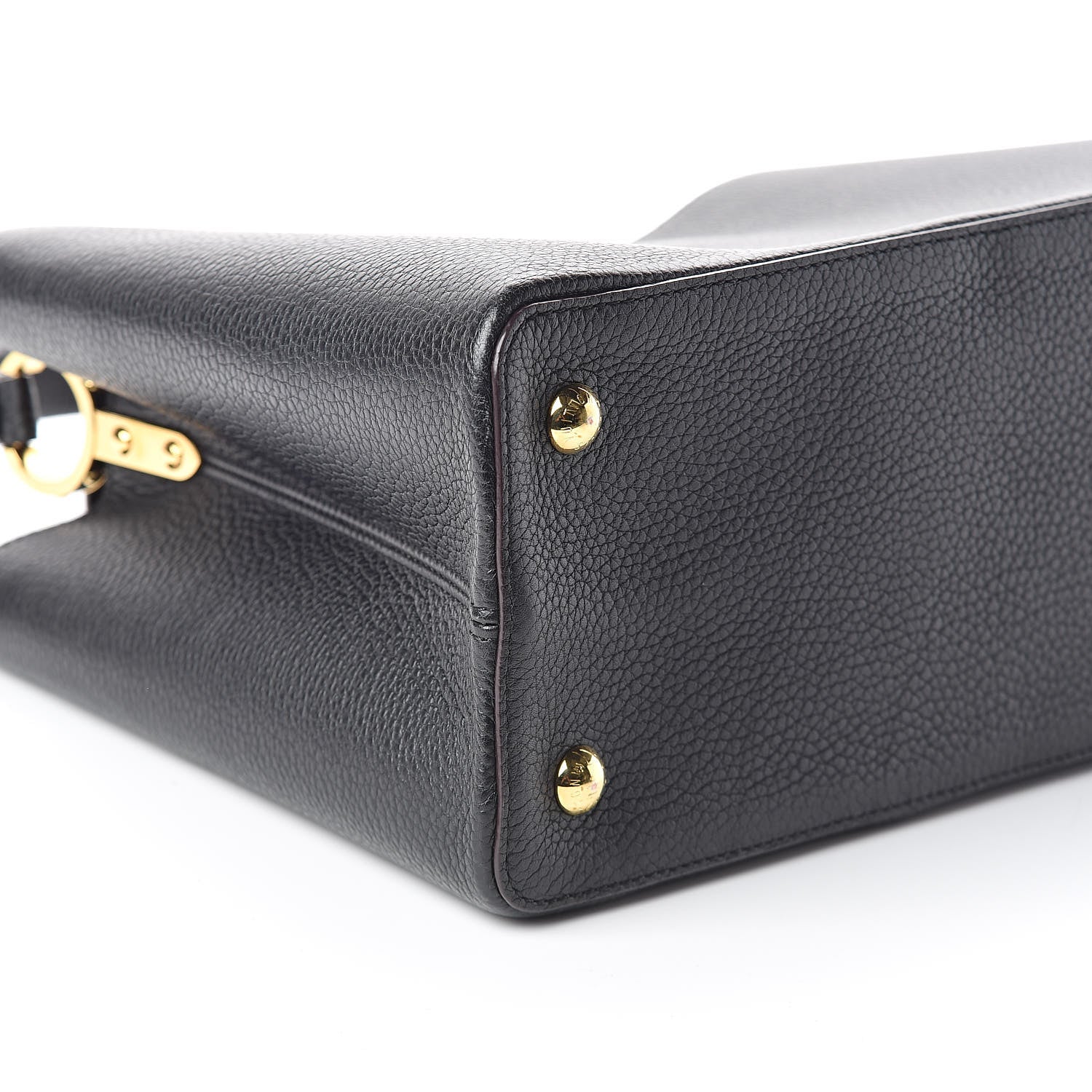 Louis Vuitton Taurillon Capucines MM Black 8 of 9