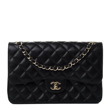 Chanel Caviar Quilted Jumbo Double Flap Black 1 of 4