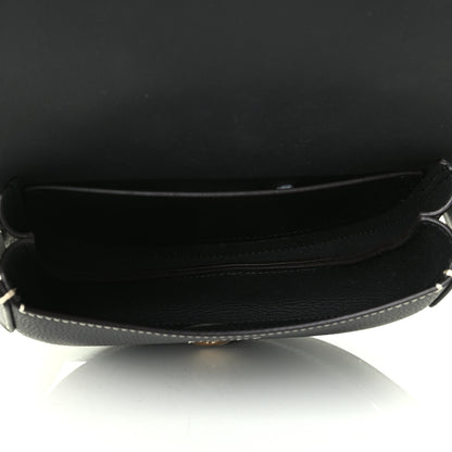 Chloe Grained Calfskin Small Darryl Saddle Crossbody Bag Black 4 of 5
