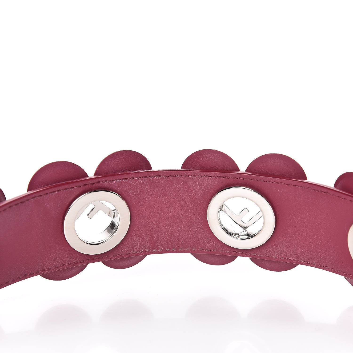 Fendi Vitello Century Opaco F is Fendi Floral Mini Strap You Black Cherry 5 of 7