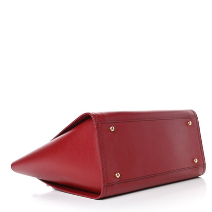 Chanel Caviar Small Studded Deauville Tote Burgundy 3 of 4