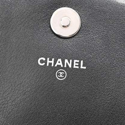 Chanel Caviar Half Moon Wallet On Chain WOC Black 6 of 12