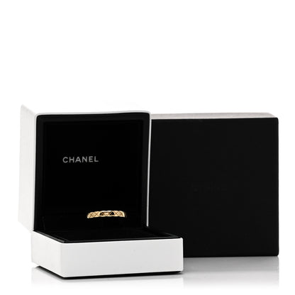 Chanel 18K Yellow Gold Mini Coco Crush Ring 56 7.5 5 of 5