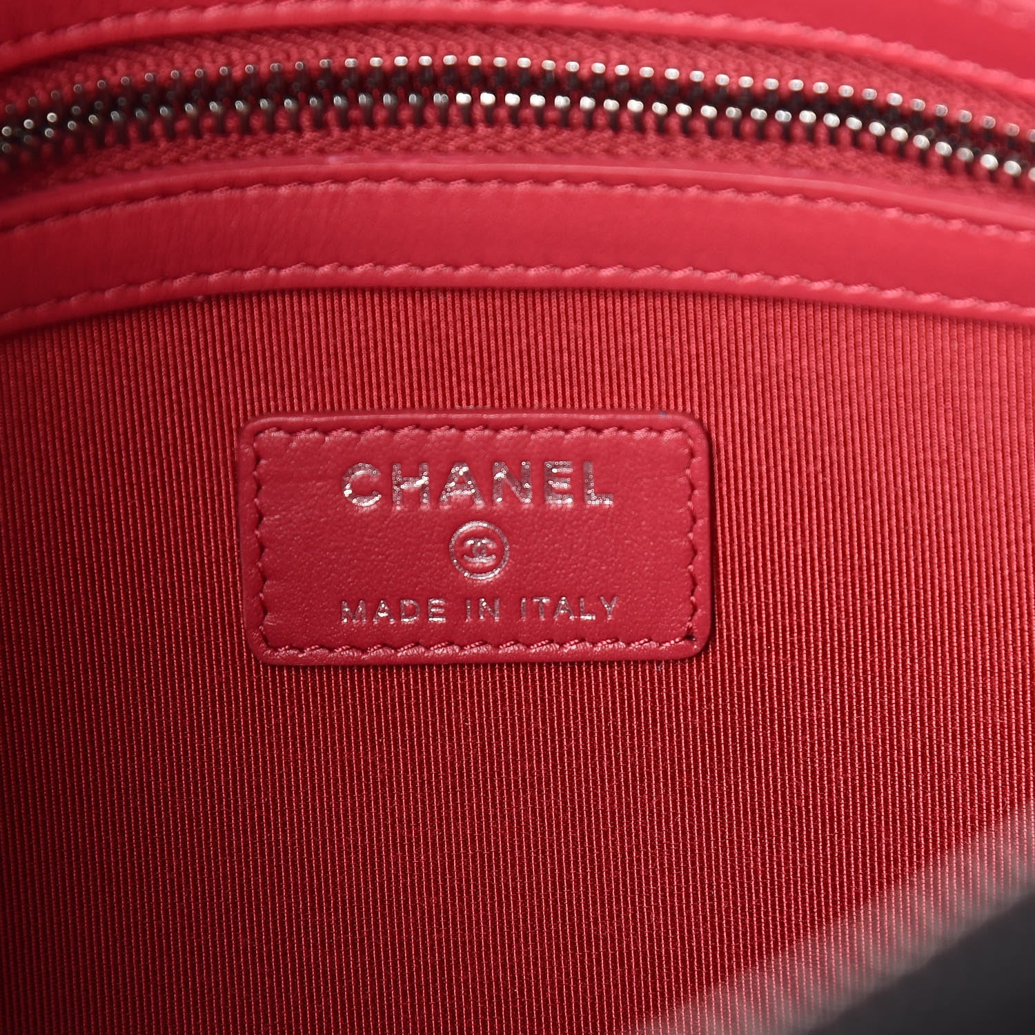 Chanel Aged Calfskin Quilted Medium Gabrielle Cosmetic Case Black 8 of 9