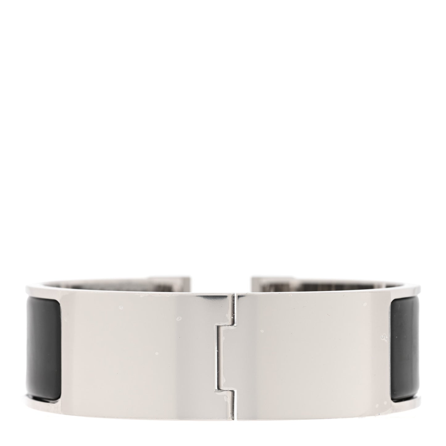 Enamel Wide Clic Clac H Bracelet GM Black