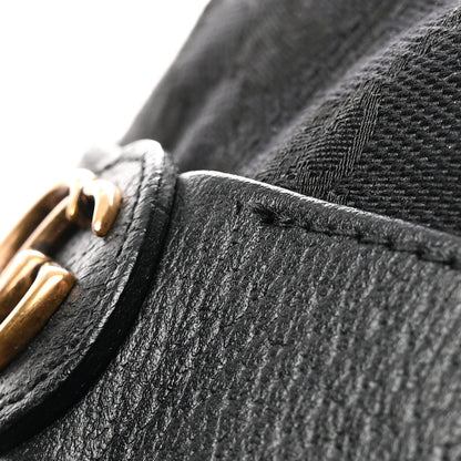 Gucci Monogram Textured Dollar Calfskin GG Jago Bucket Hat Black 11 of 11
