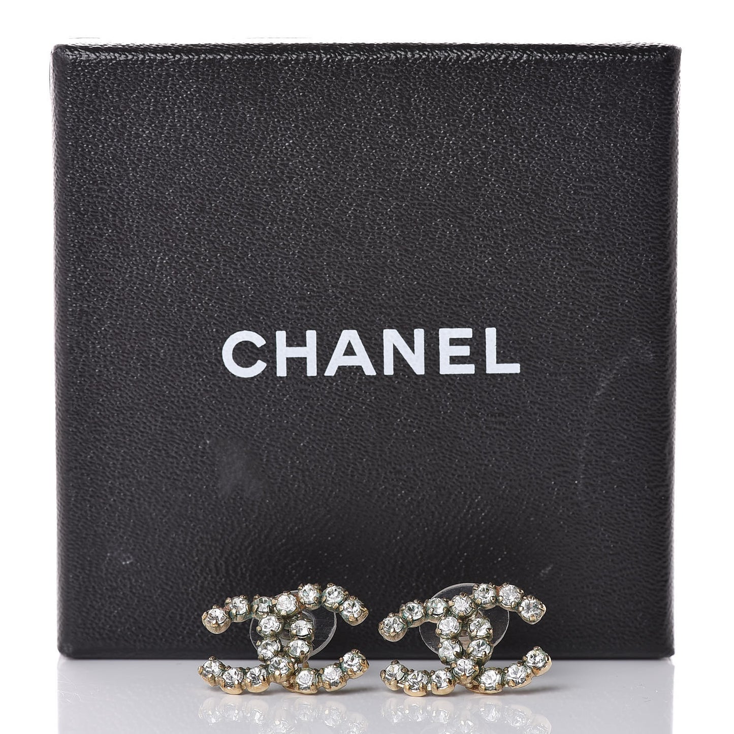 Crystal CC Earrings Gold