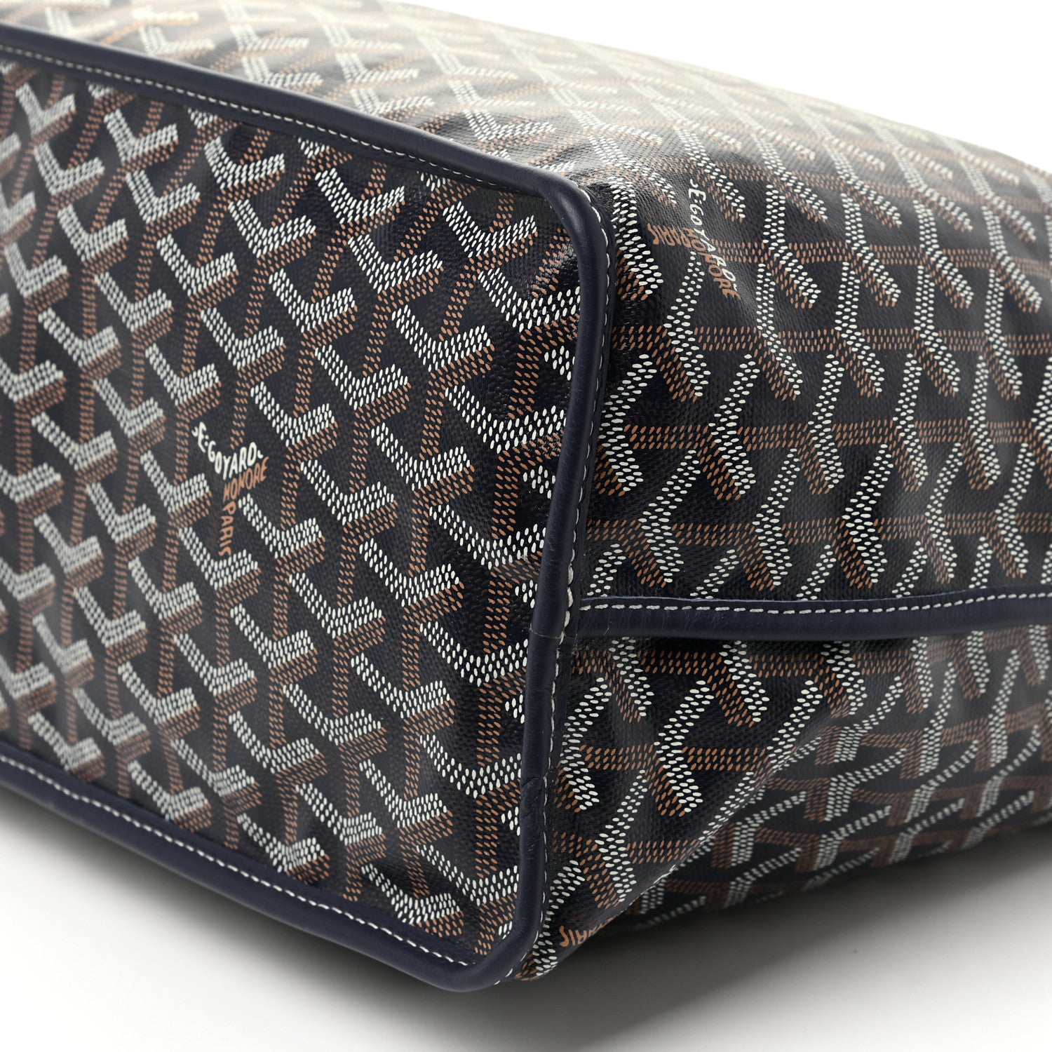Goyard Goyardine Reversible Anjou PM Navy 10 of 15
