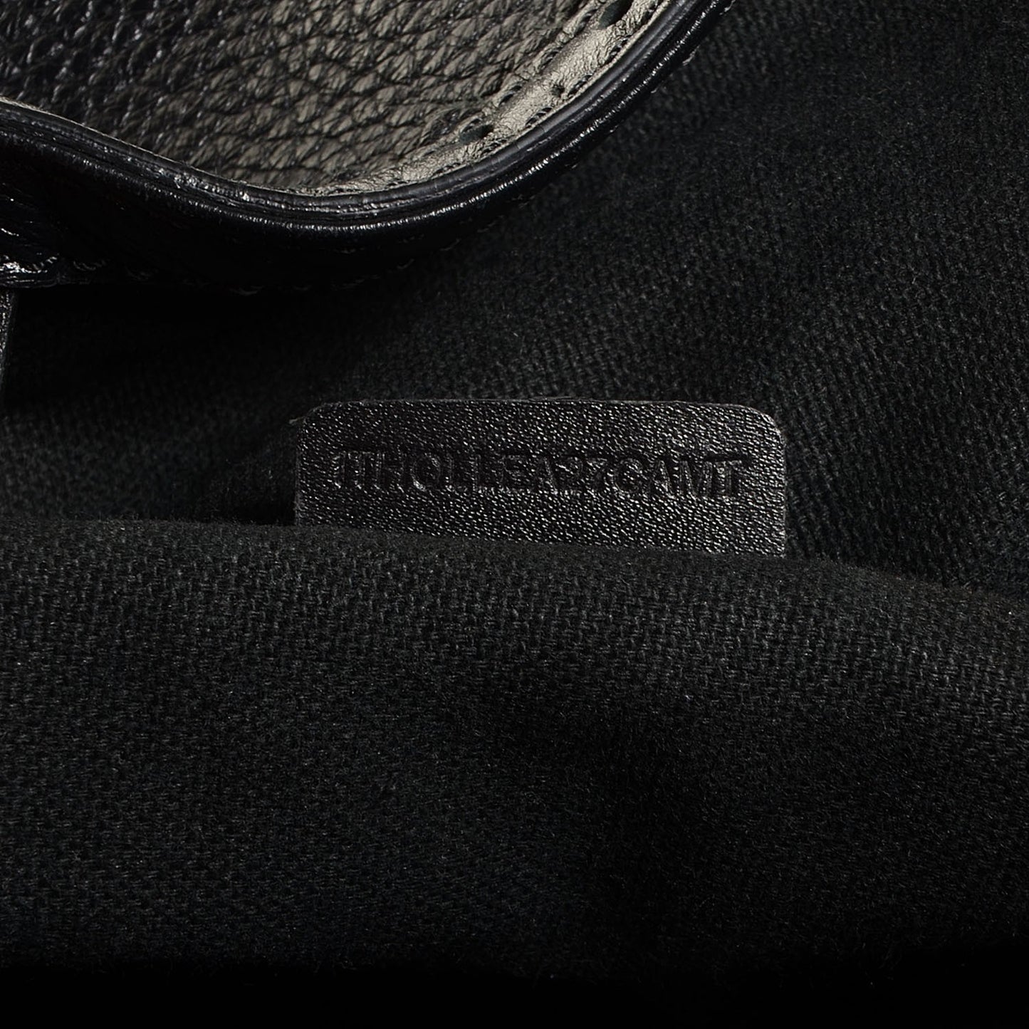 Pebbled Leather Large Canterbury Tote Black