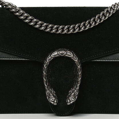 Gucci Suede Small Dionysus Shoulder Bag Black 10 of 12