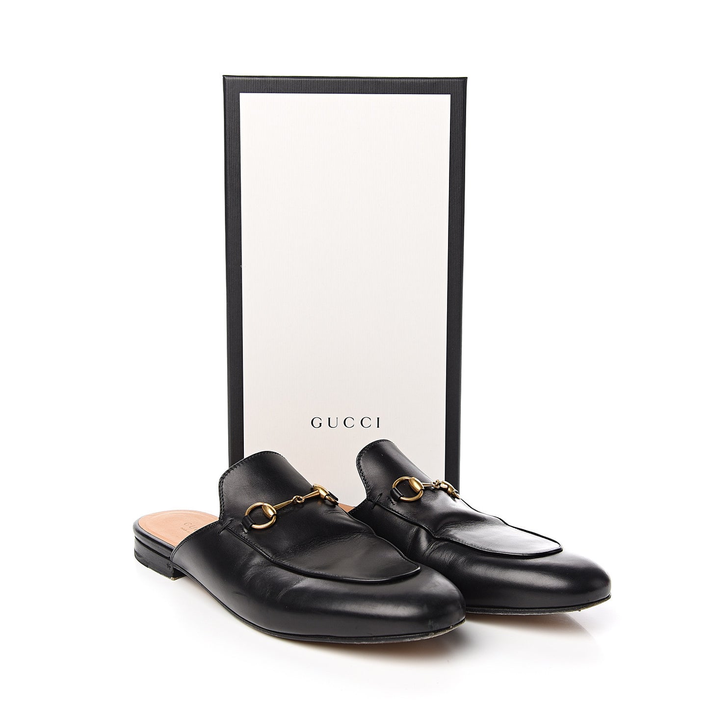 Calfskin Womens Princetown Slippers 41 Black