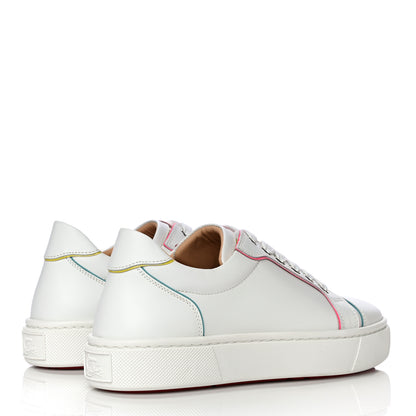 Christian Louboutin Calfskin Patent Vieirissima Flat Sneakers 36.5 White Multi 4 of 8