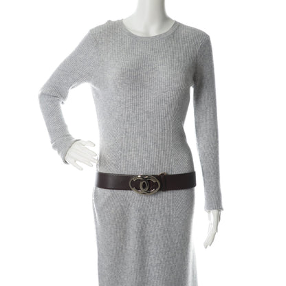 Chanel Calfskin CC Belt 105 42 Dark Brown 2 of 8