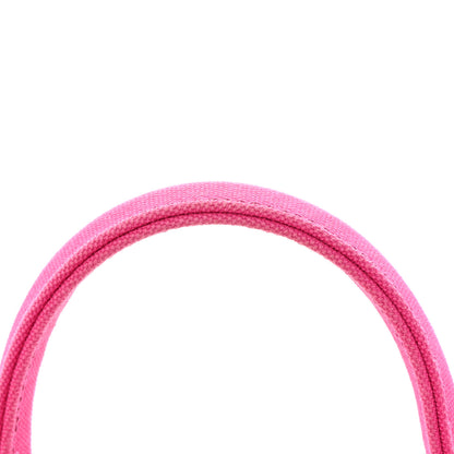 Prada Canvas Grommet Canapa Tote Pink 13 of 17