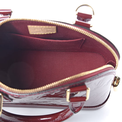 Louis Vuitton Vernis Alma BB Griotte 5 of 9
