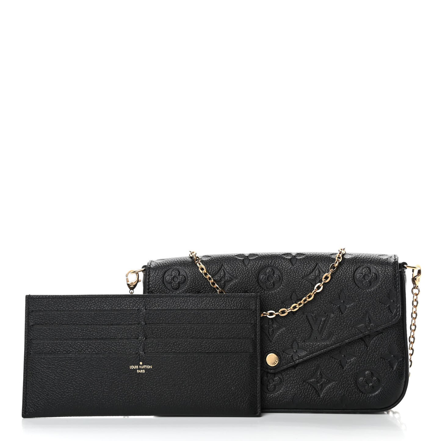 Empreinte Pochette Felicie Chain Wallet Black