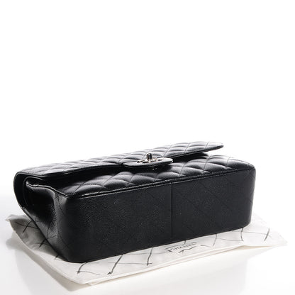 Chanel Caviar Quilted Jumbo Double Flap Black 4 of 7