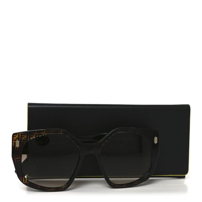 Fendi Acetate FF Fendi Butterfly Sunglasses FE40017I Havana 7 of 7