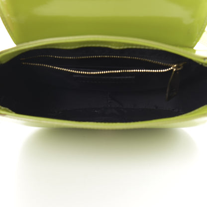 Burberry Patent Small Leigh Crossbody Bag Lemon Green 5 of 19