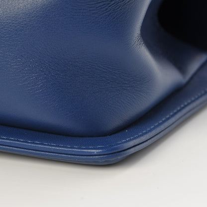 Chanel Calfskin Chevron Quilted Small Boy Flap Blue 12 of 13