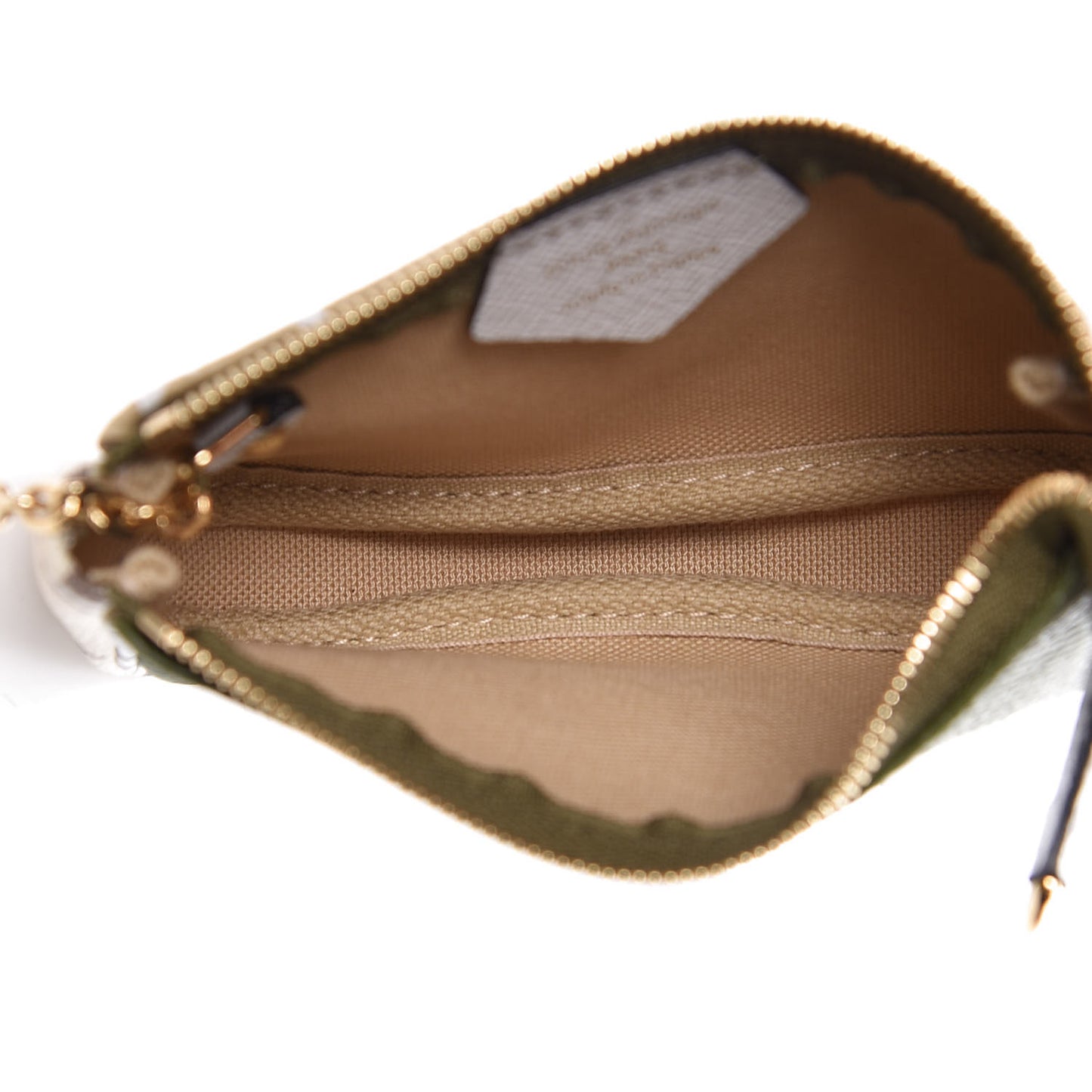 Monogram Giant Micro Pochette Accessories Kaki White