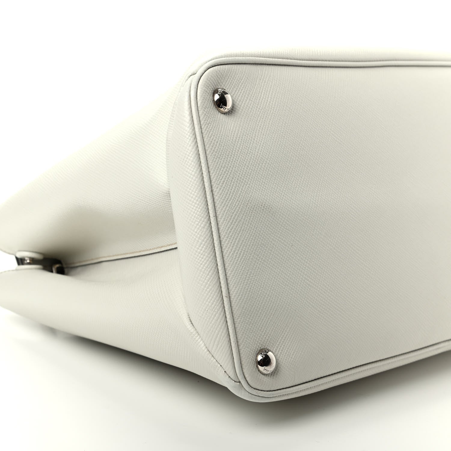 Prada Saffiano Cuir Twin Tote Talco 6 of 10
