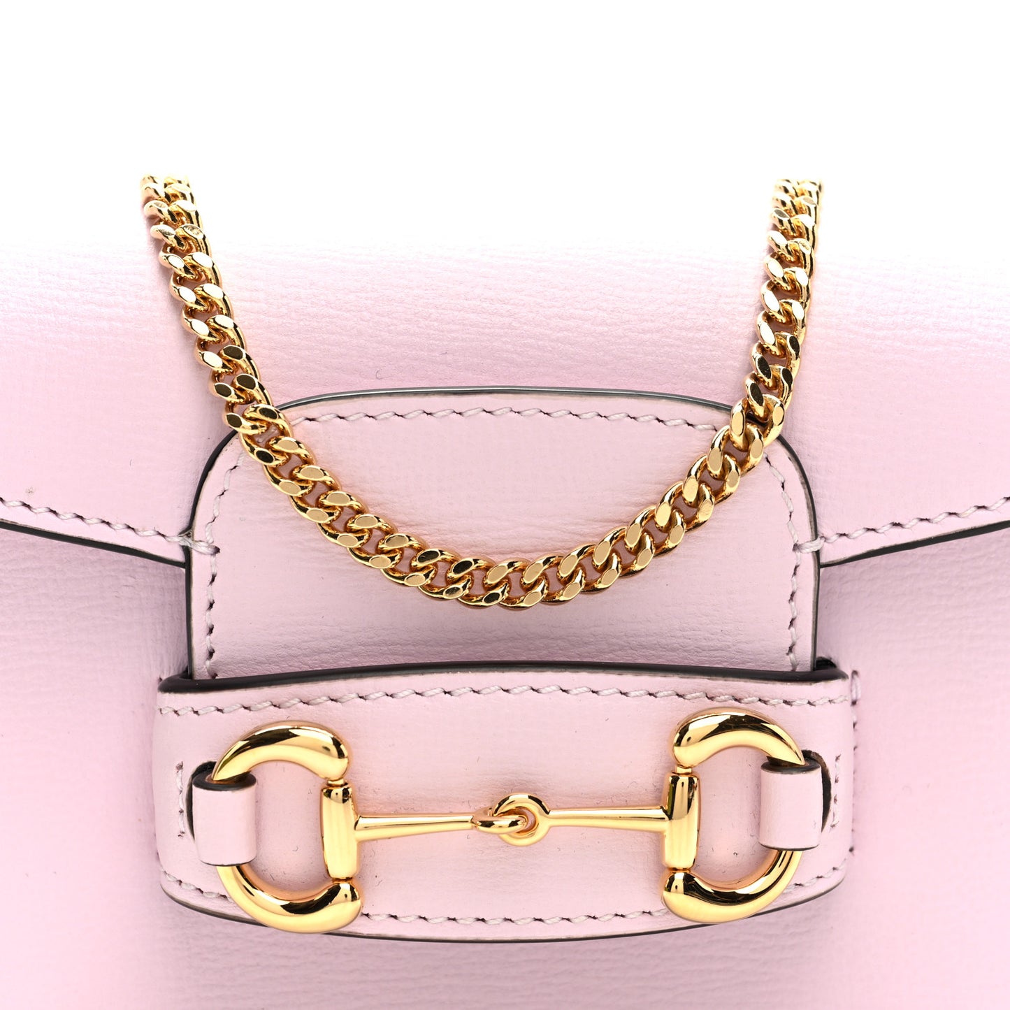 Calfskin Horsebit 1955 Super Mini Crossbody Bag Light Pink