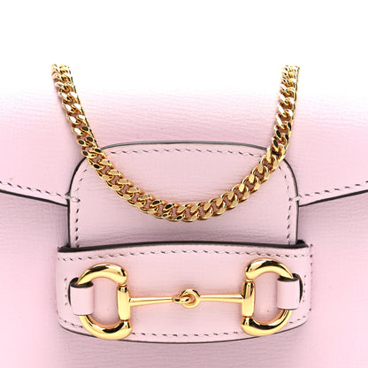 Gucci Calfskin Horsebit 1955 Super Mini Crossbody Bag Light Pink 8 of 11