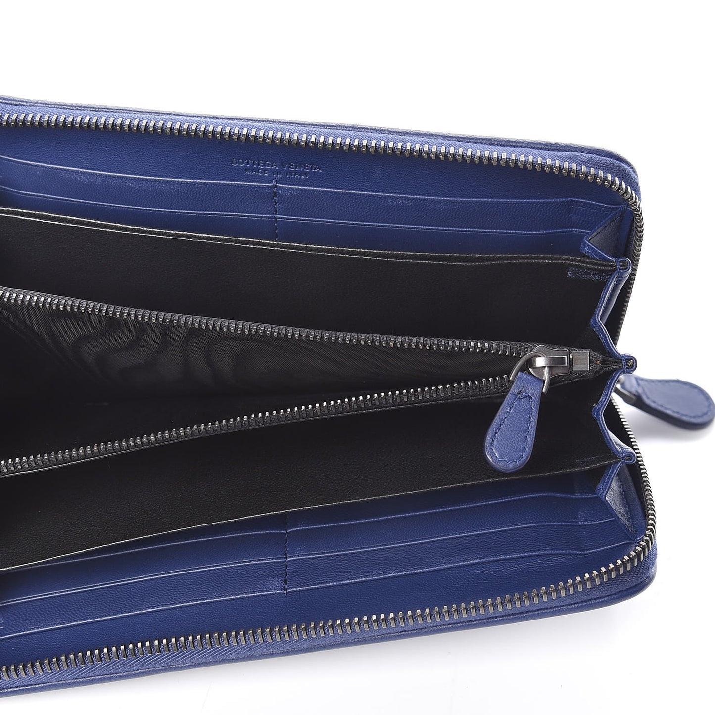 Nappa Intrecciato Zip Around Wallet Atlantic