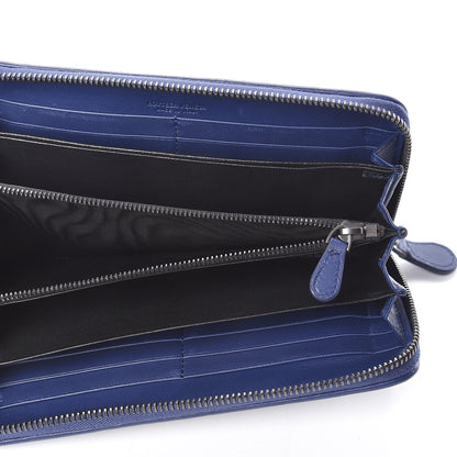 Bottega Veneta Nappa Intrecciato Zip Around Wallet Atlantic 5 of 8