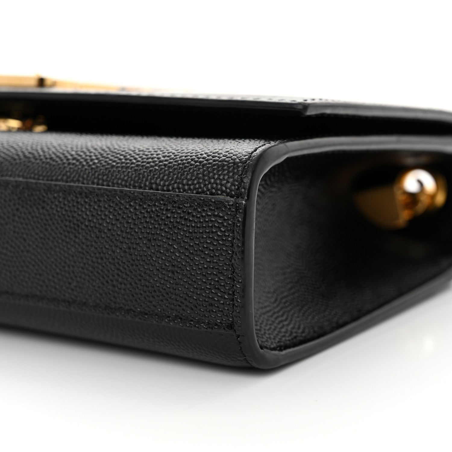Saint Laurent Grain De Poudre Small Monogram Kate Satchel Black 10 of 10