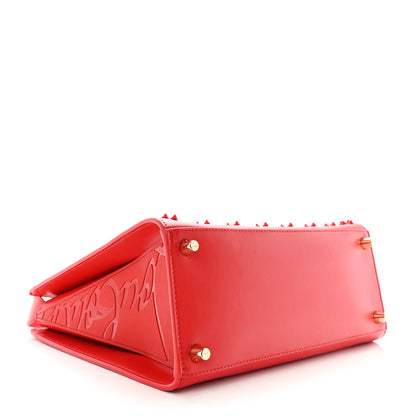 Christian Louboutin Calfskin Spikes Loubinthesky Medium Paloma Red 4 of 11