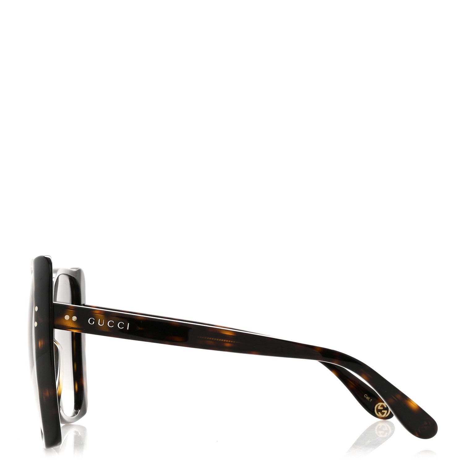 Gucci Acetate Oversize Square Frame GG0471S Sunglasses Tortoise 3 of 7