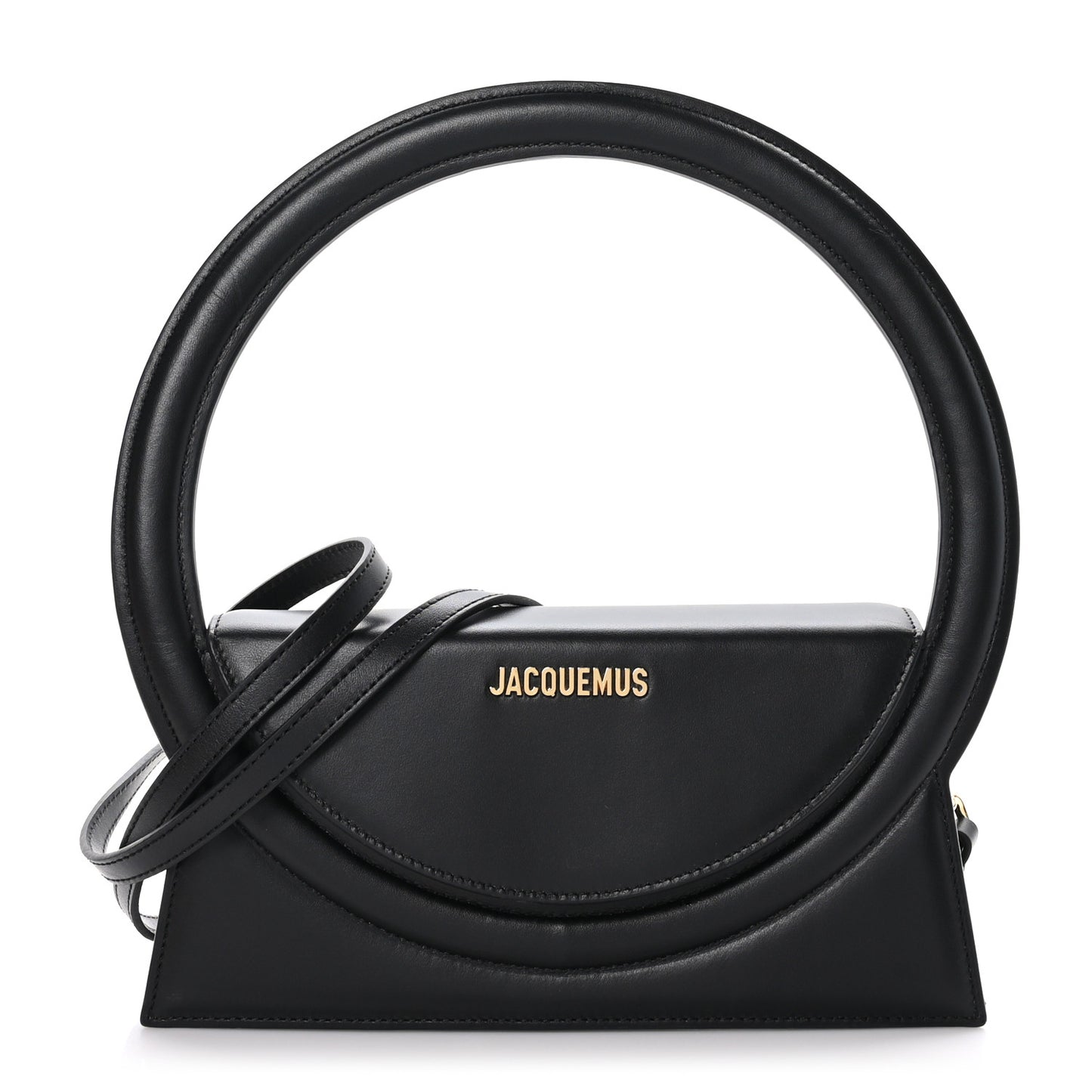 Smooth Calfskin Le Sac Rond Black