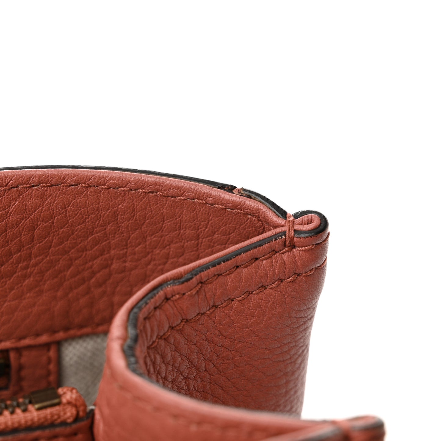Pebbled Calfskin Bi-Color Medium Bamboo Shopper Tote Pink