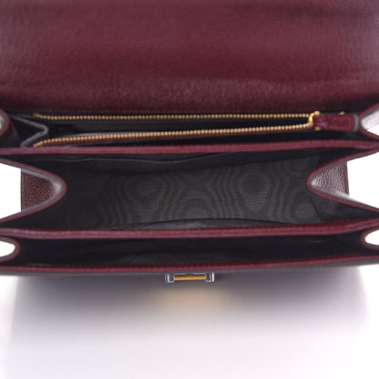 Gucci Grainy Calfskin Small Zumi Shoulder Bag Vintage Bordeaux 5 of 9