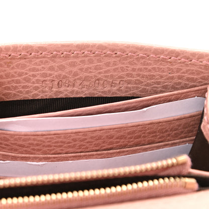 Gucci Dollar Calfskin Interlocking G Chain Wallet Soft Pink 7 of 8