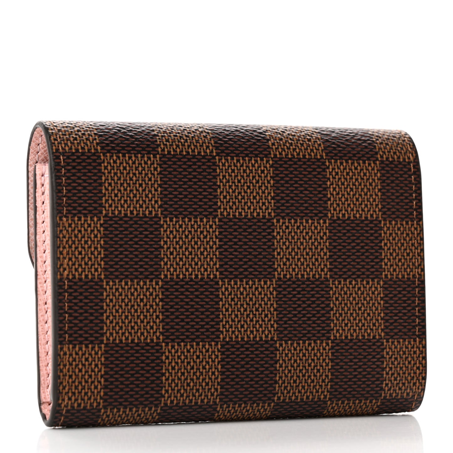 Damier Ebene Rosalie Coin Purse Rose Ballerine