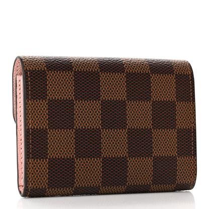 Louis Vuitton Damier Ebene Rosalie Coin Purse Rose Ballerine 3 of 8