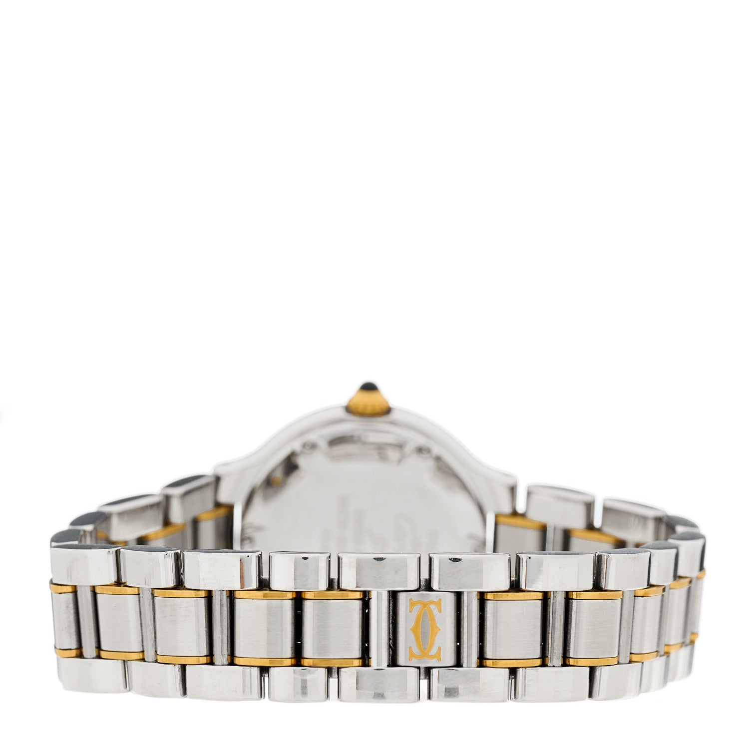 Cartier Stainless Steel 18K Yellow Gold 28mm Must De 21 Quartz Watch 3 of 4
