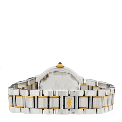 Cartier Stainless Steel 18K Yellow Gold 28mm Must De 21 Quartz Watch 3 of 4