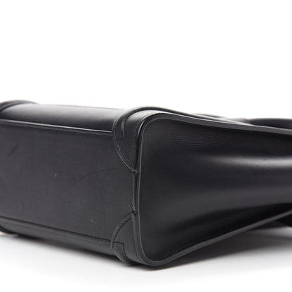 Celine Smooth Calfskin Nano Luggage Black 6 of 9