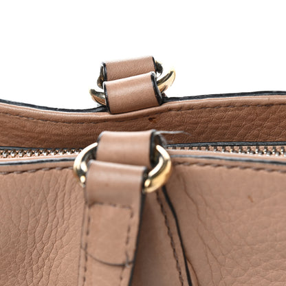 Gucci Pebbled Calfskin Small Soho Top Handle Bag Camelia 15 of 15
