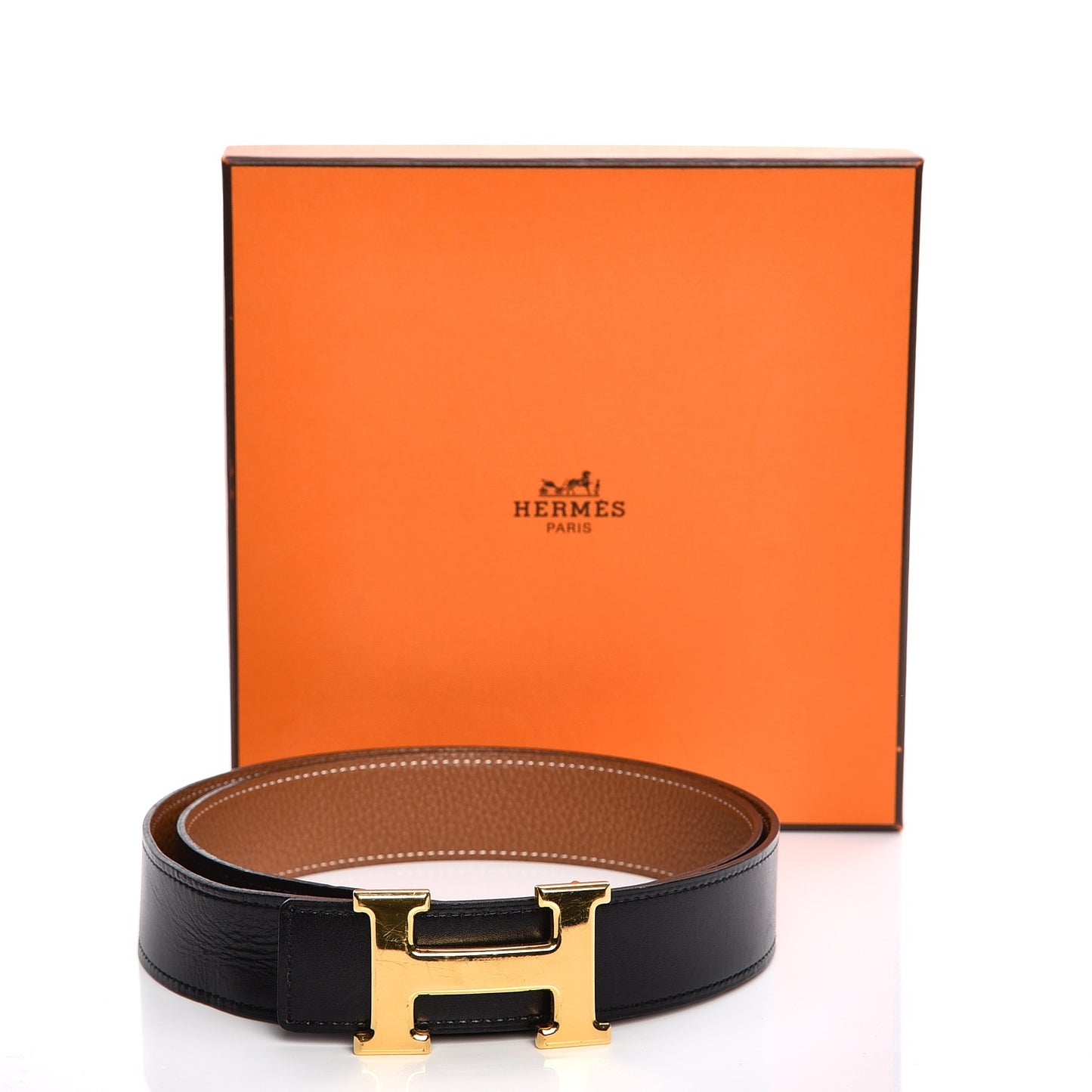 Box Togo 32mm H Belt 90 Black Gold