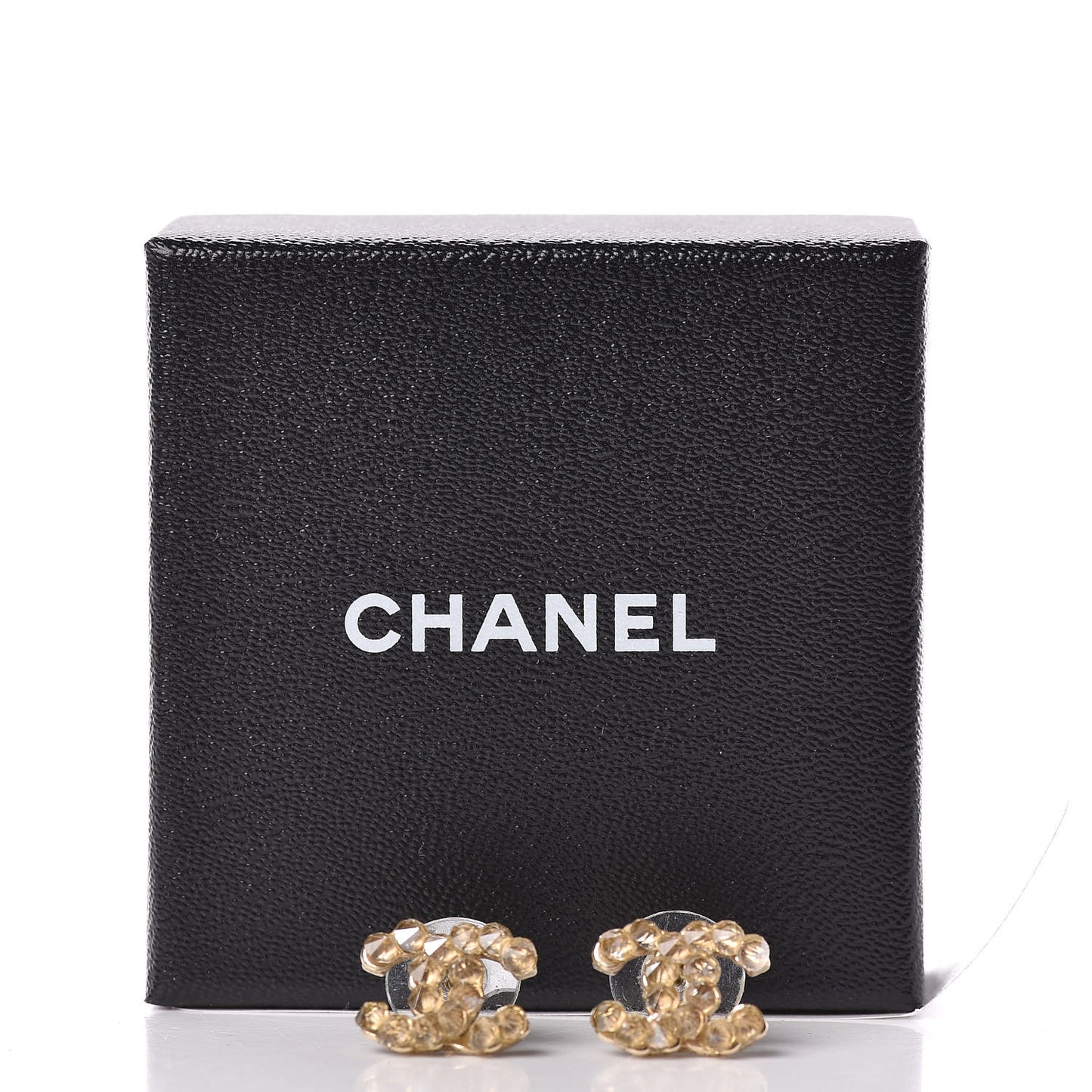 Crystal CC Earrings Gold