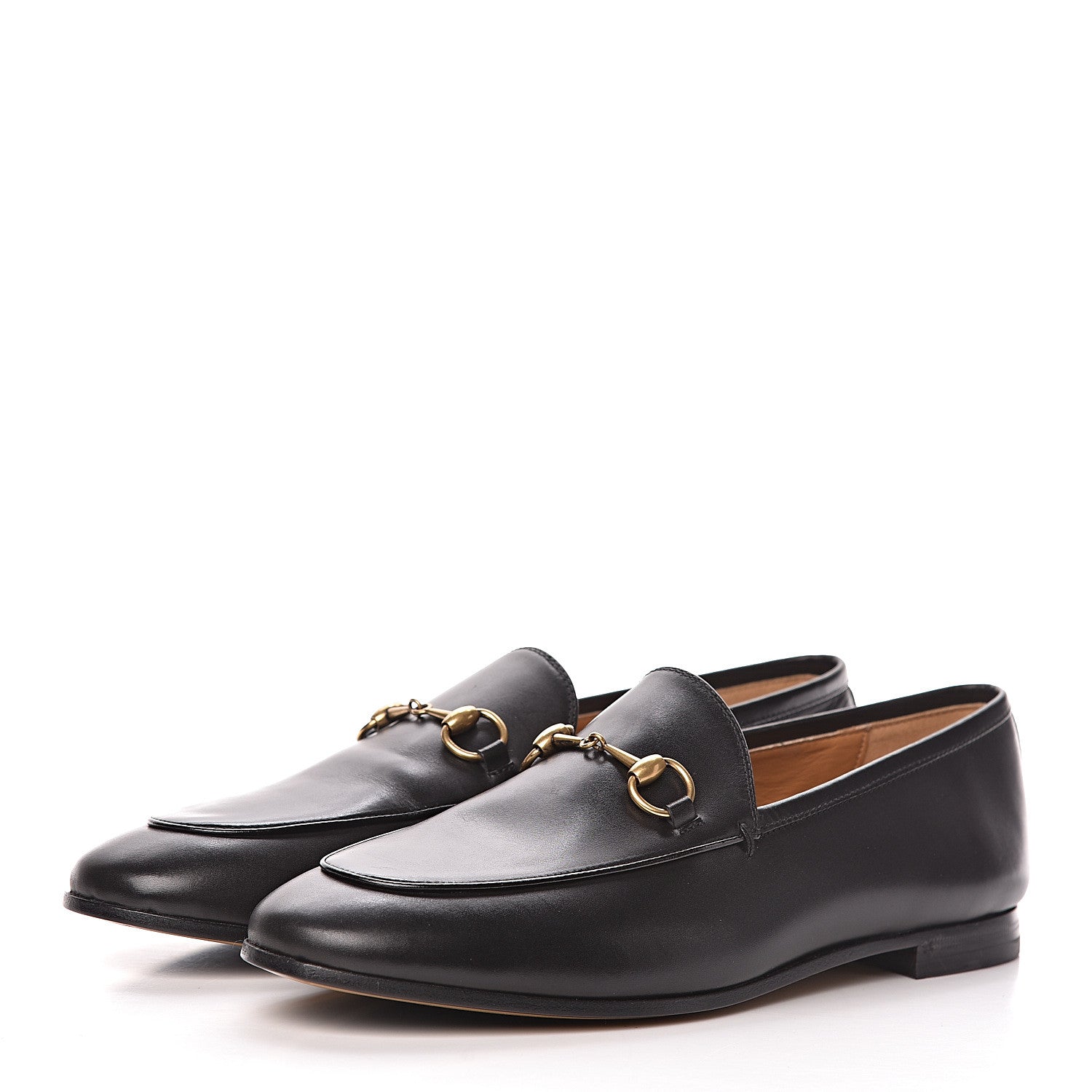 Gucci Calfskin Womens Jordaan Loafers 39 Black 3 of 9