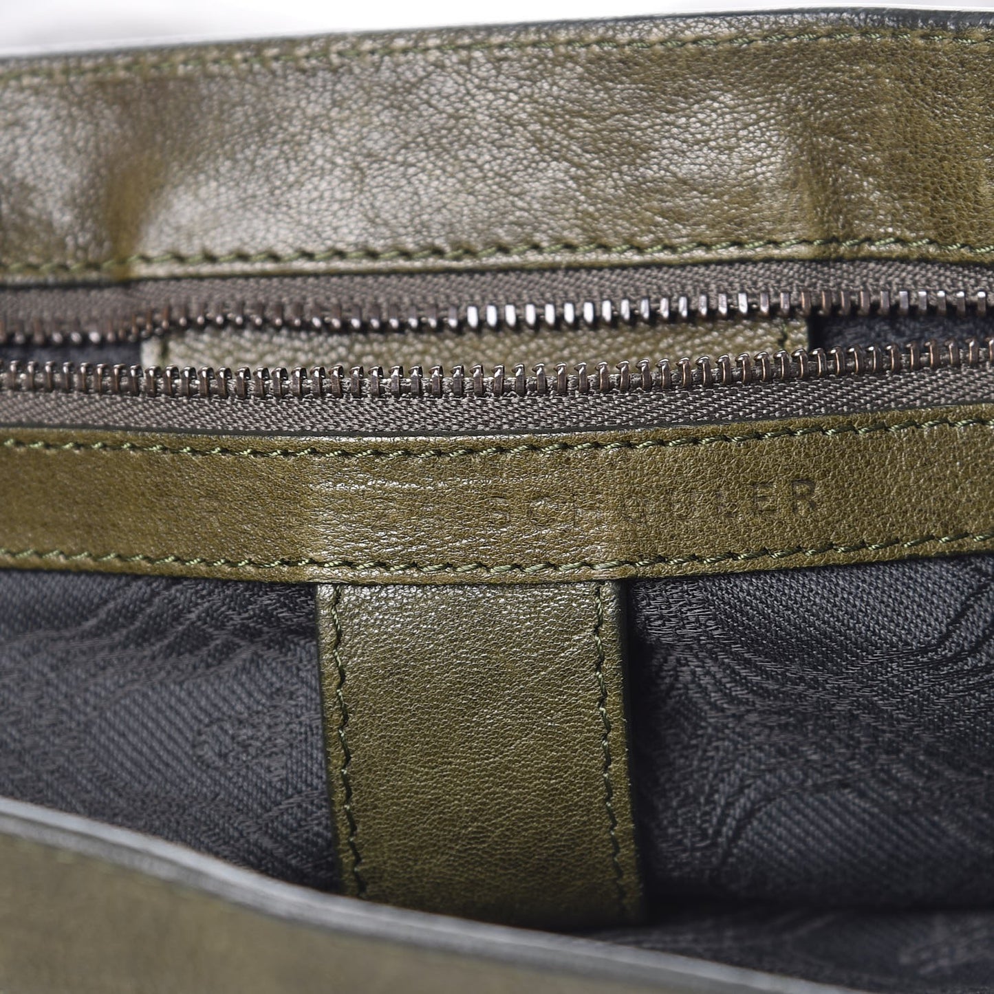 Lambskin Medium PS1 Satchel Military