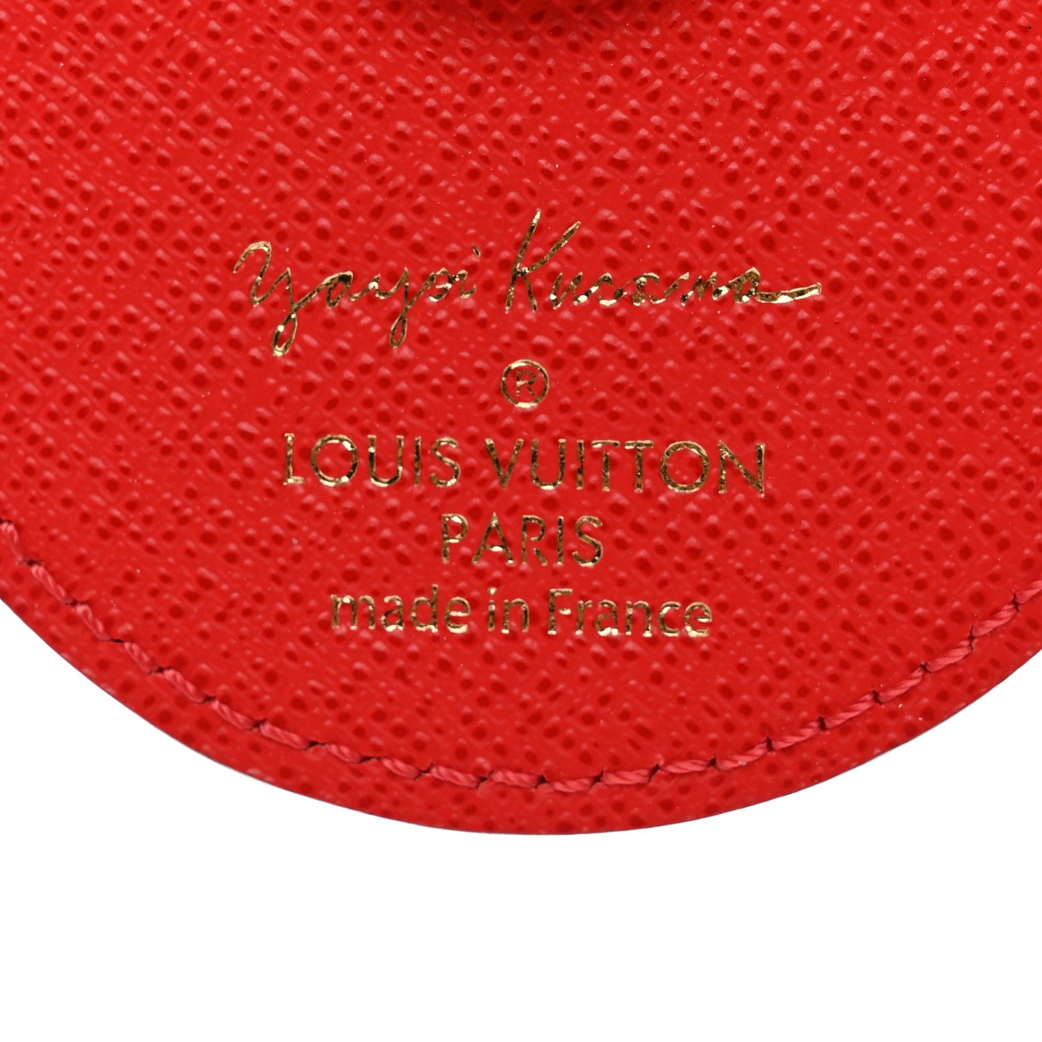 Louis Vuitton Monogram Kusama Pumpkin Dots Key Holder Red 3 of 3