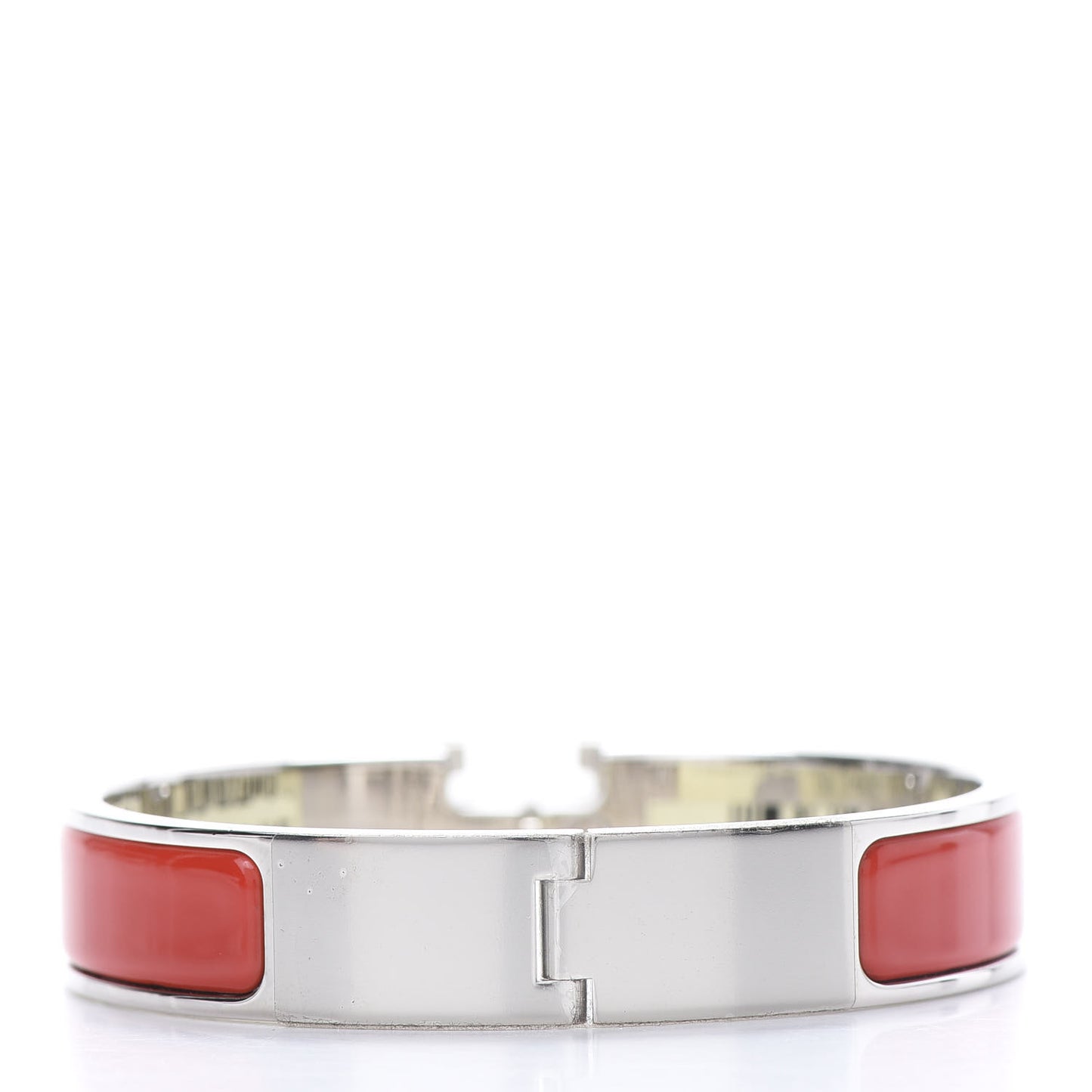 Enamel Narrow Clic Clac H Bracelet PM Rouge